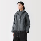 婦人　コットンライトキャンバス　フードブルゾン