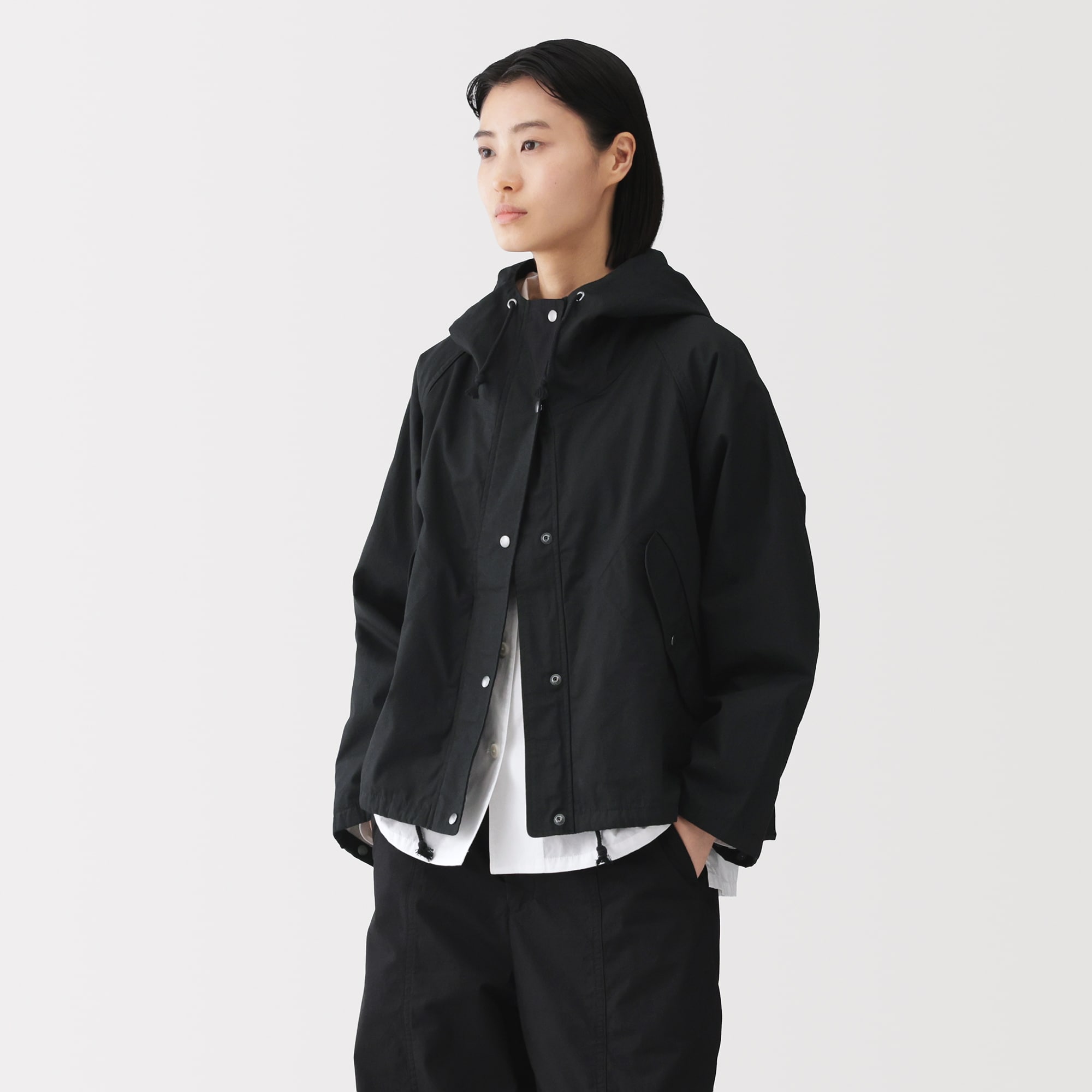 未使用品‼️MUJI Labo コットンライトキャンパス フードブルゾン L 婦人 コットンライトキャンバス フードブルゾン | 無印良品