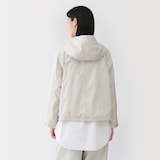 婦人　コットンライトキャンバス　フードブルゾン
