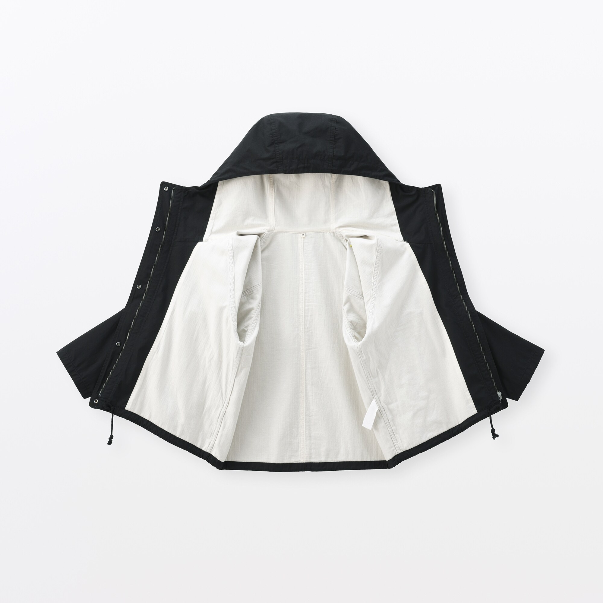 未使用品‼️MUJI Labo コットンライトキャンパス フードブルゾン L セール】〔MUJI Labo〕婦人 コットン ライトキャンバス フードブルゾン