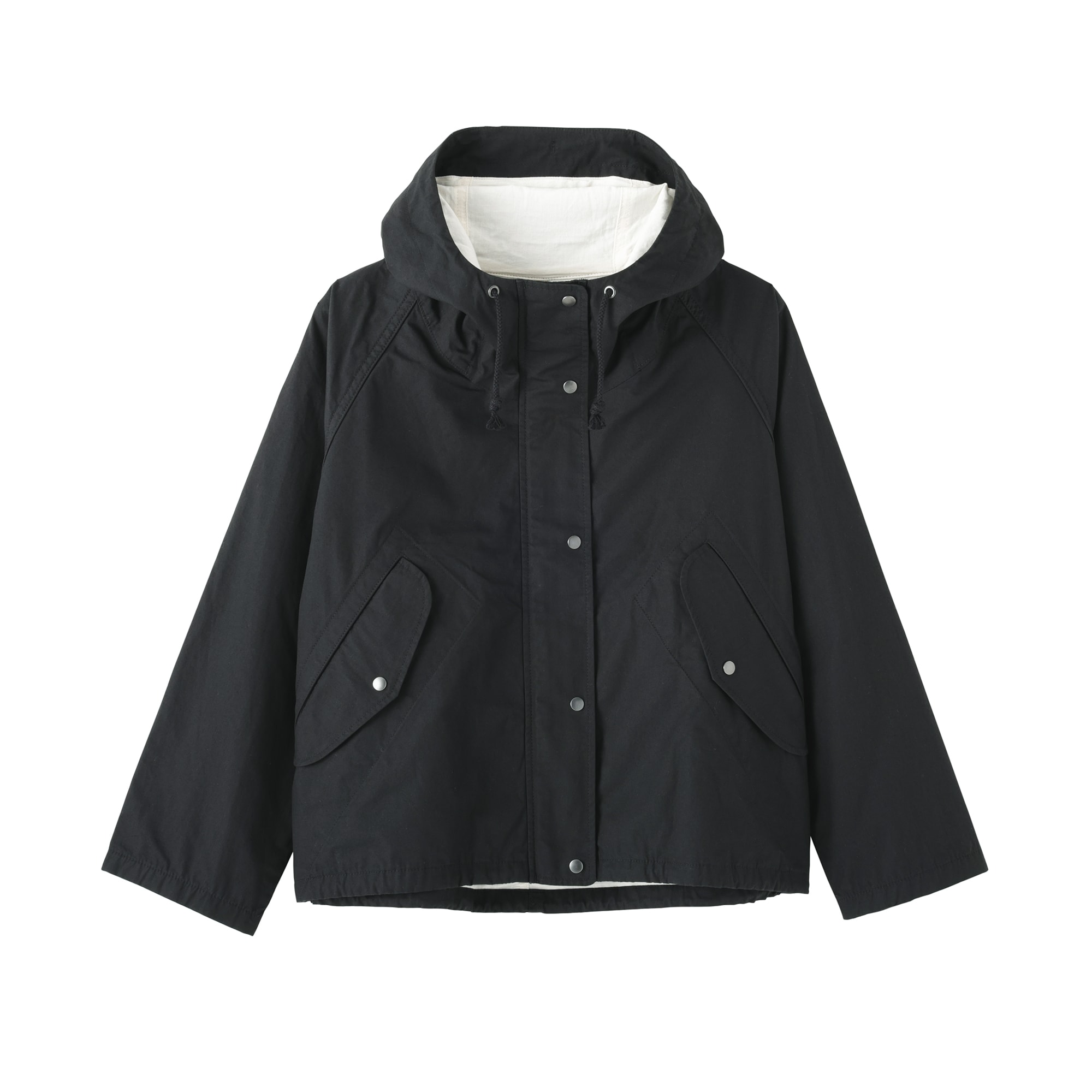 婦人　コットンライトキャンバス　フードブルゾン