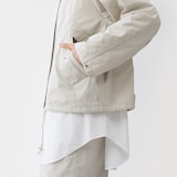 婦人　コットンライトキャンバス　フードブルゾン