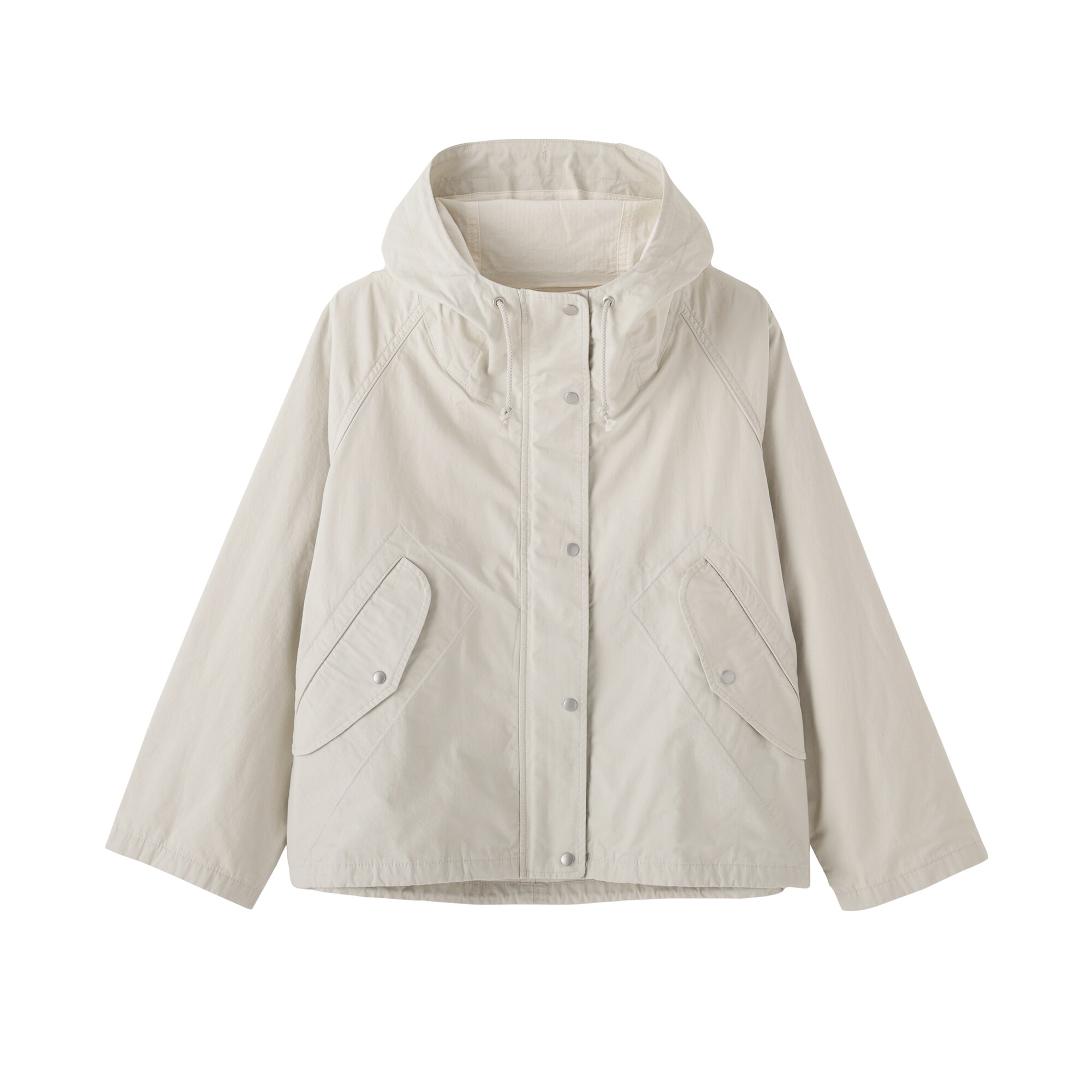 新品未使用品‼️MUJI Labo コットン フードブルゾン M ベージュ 婦人 コットンライトキャンバス フードブルゾン | 無印良品