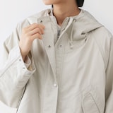 婦人　コットンライトキャンバス　フードブルゾン