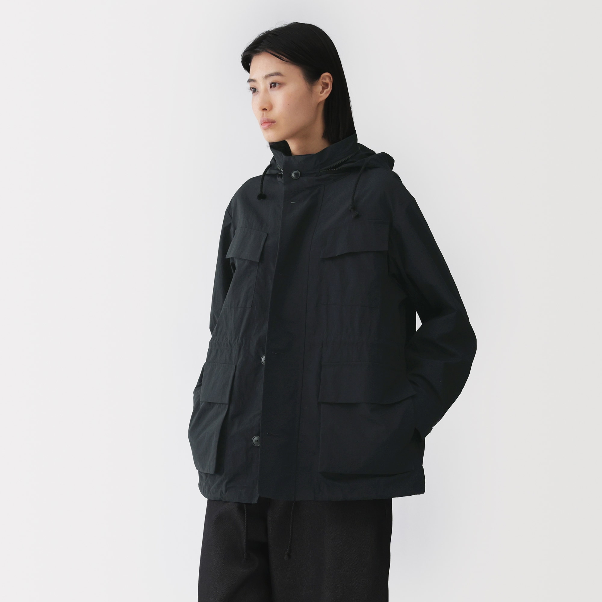 婦人　天然素材を原料に染色したワークブルゾン