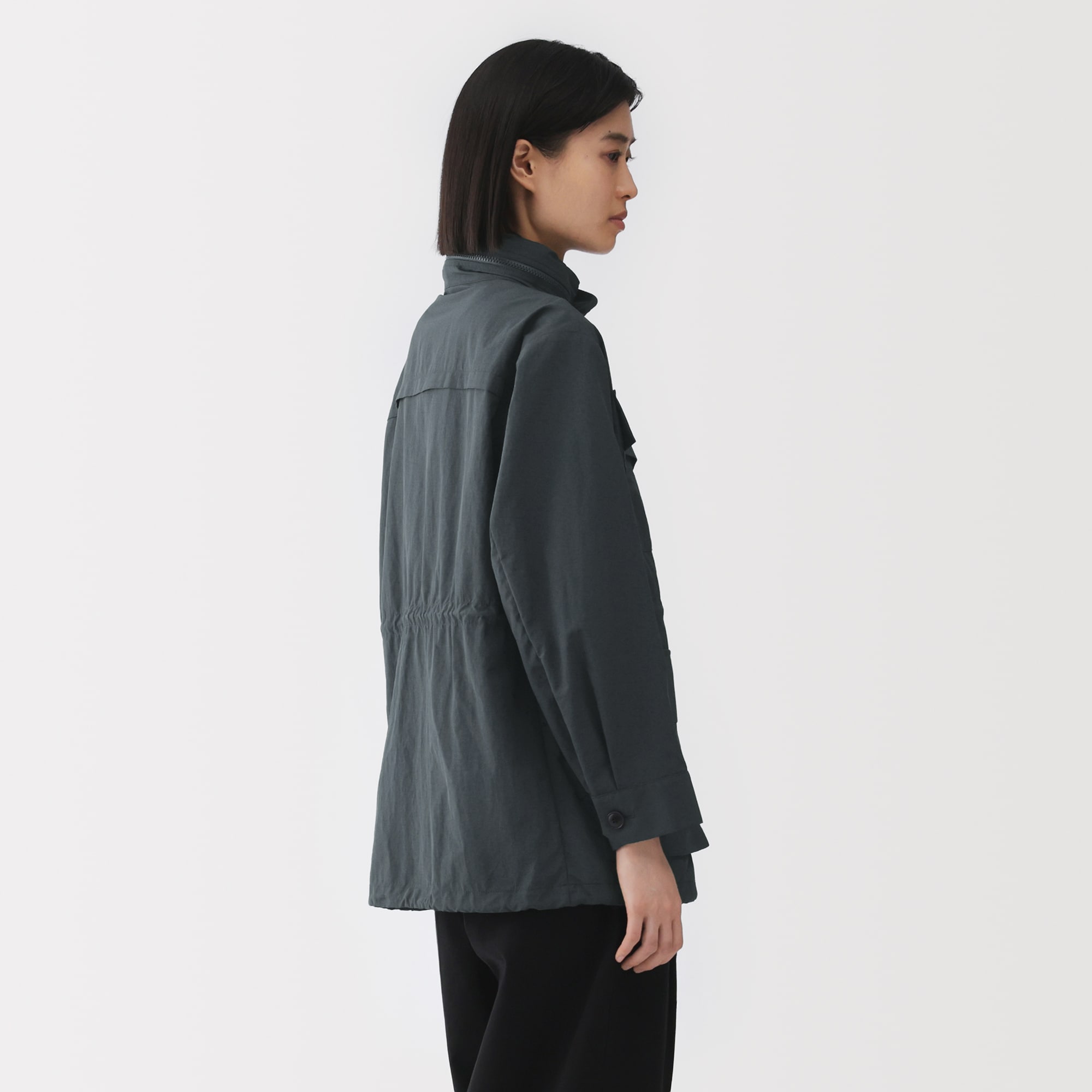 婦人　天然素材を原料に染色したワークブルゾン