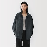 婦人　天然素材を原料に染色したワークブルゾン