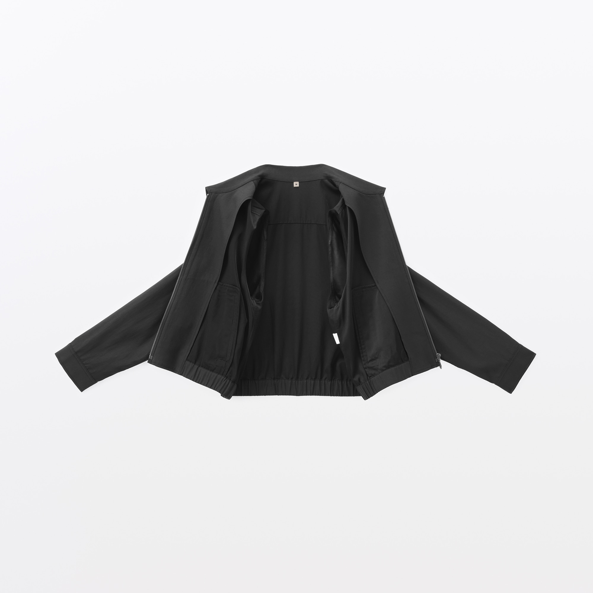 婦人　レーヨンコットン　襟付きショートブルゾン