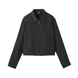 婦人　レーヨンコットン　襟付きショートブルゾン