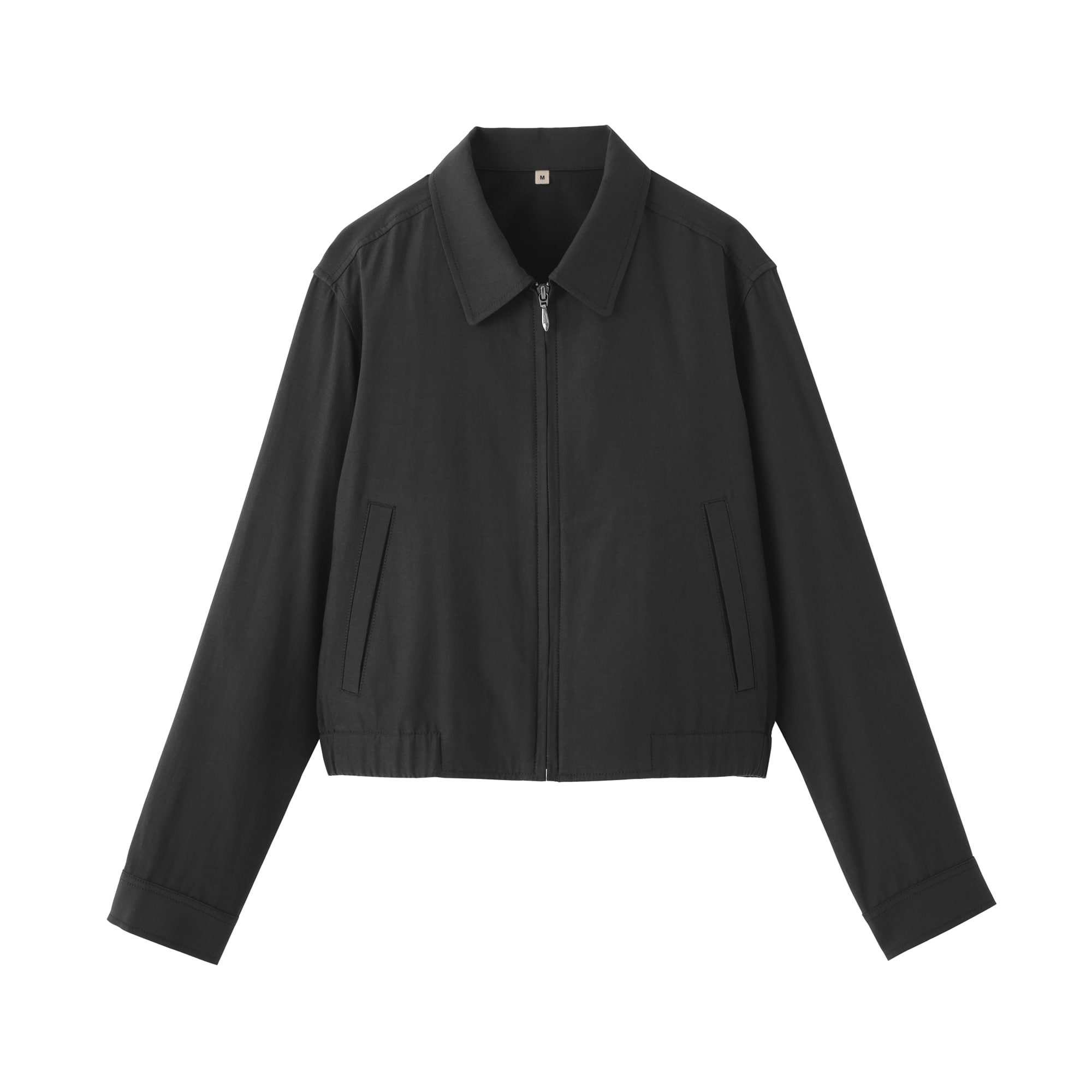 婦人　レーヨンコットン　襟付きショートブルゾン