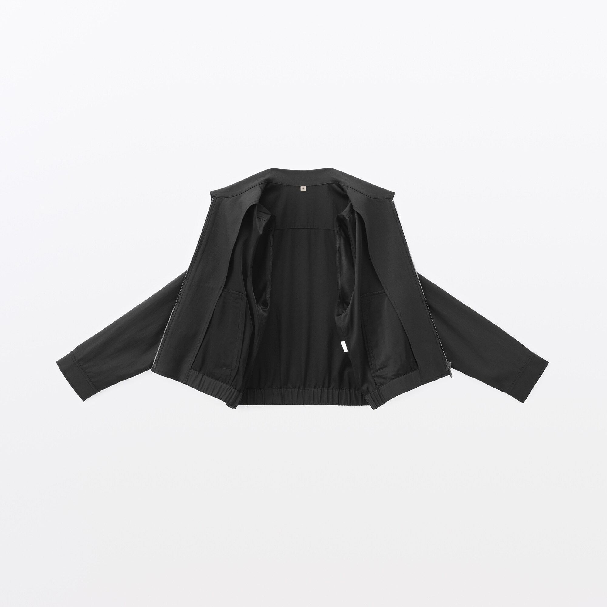 婦人　レーヨンコットン　襟付きショートブルゾン