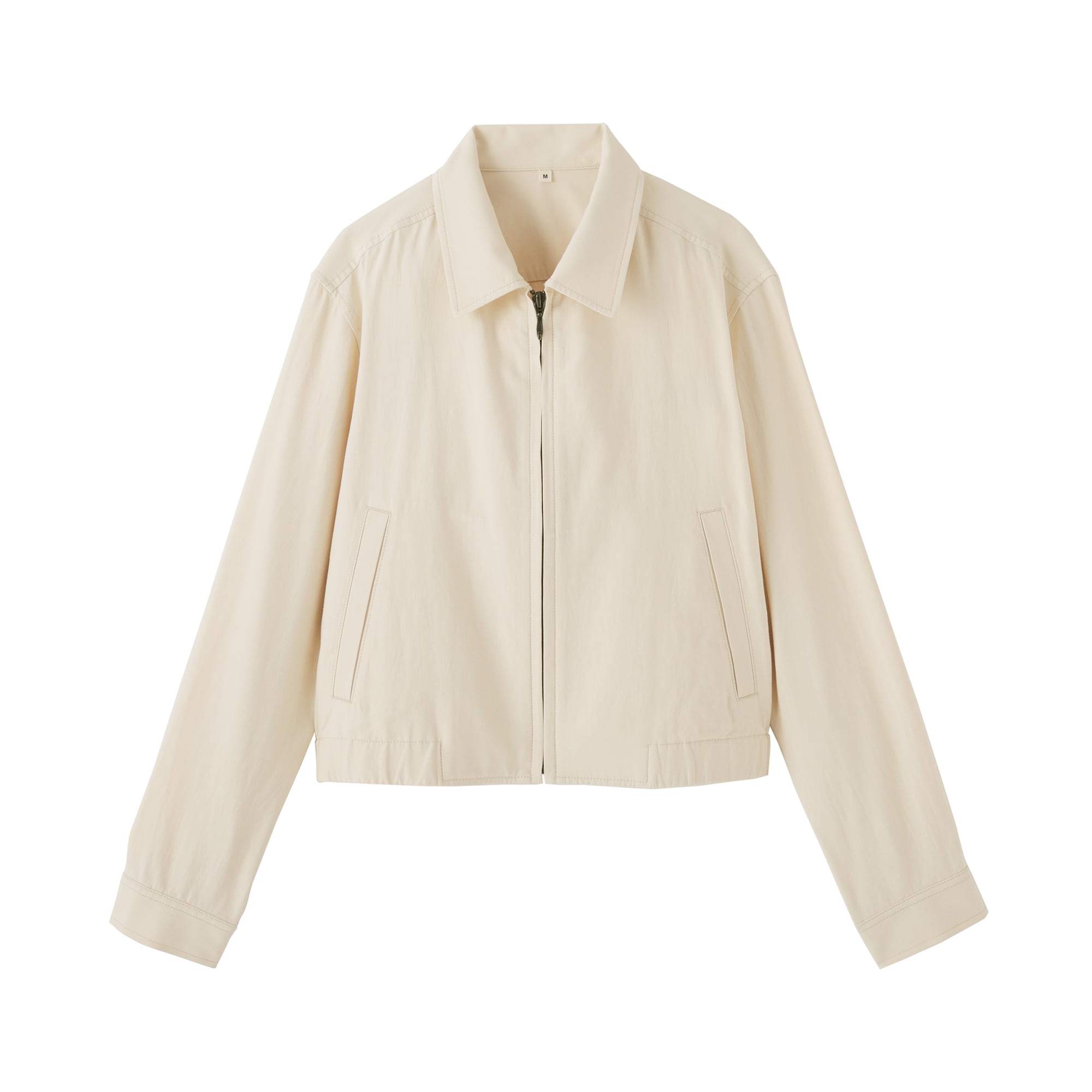 婦人　レーヨンコットン　襟付きショートブルゾン