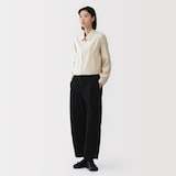 婦人　レーヨンコットン　襟付きショートブルゾン