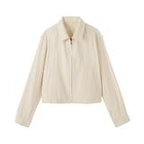婦人　レーヨンコットン　襟付きショートブルゾン