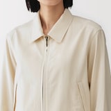 婦人　レーヨンコットン　襟付きショートブルゾン