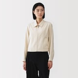 婦人　レーヨンコットン　襟付きショートブルゾン