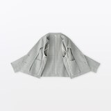 婦人　リネンコットンヘリンボーンショートジャケット