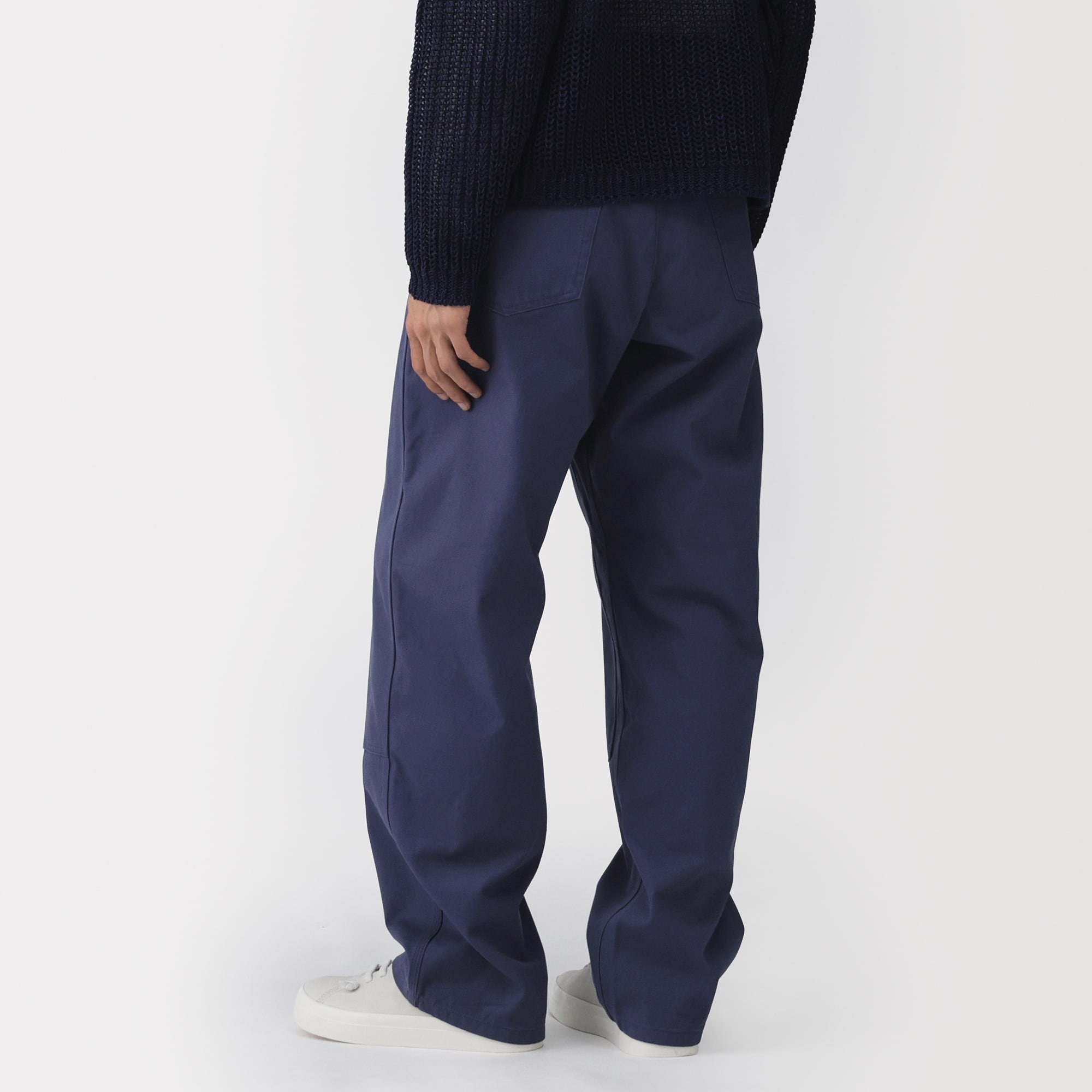 紳士　コットンキャンバス　ダブルニーパンツ