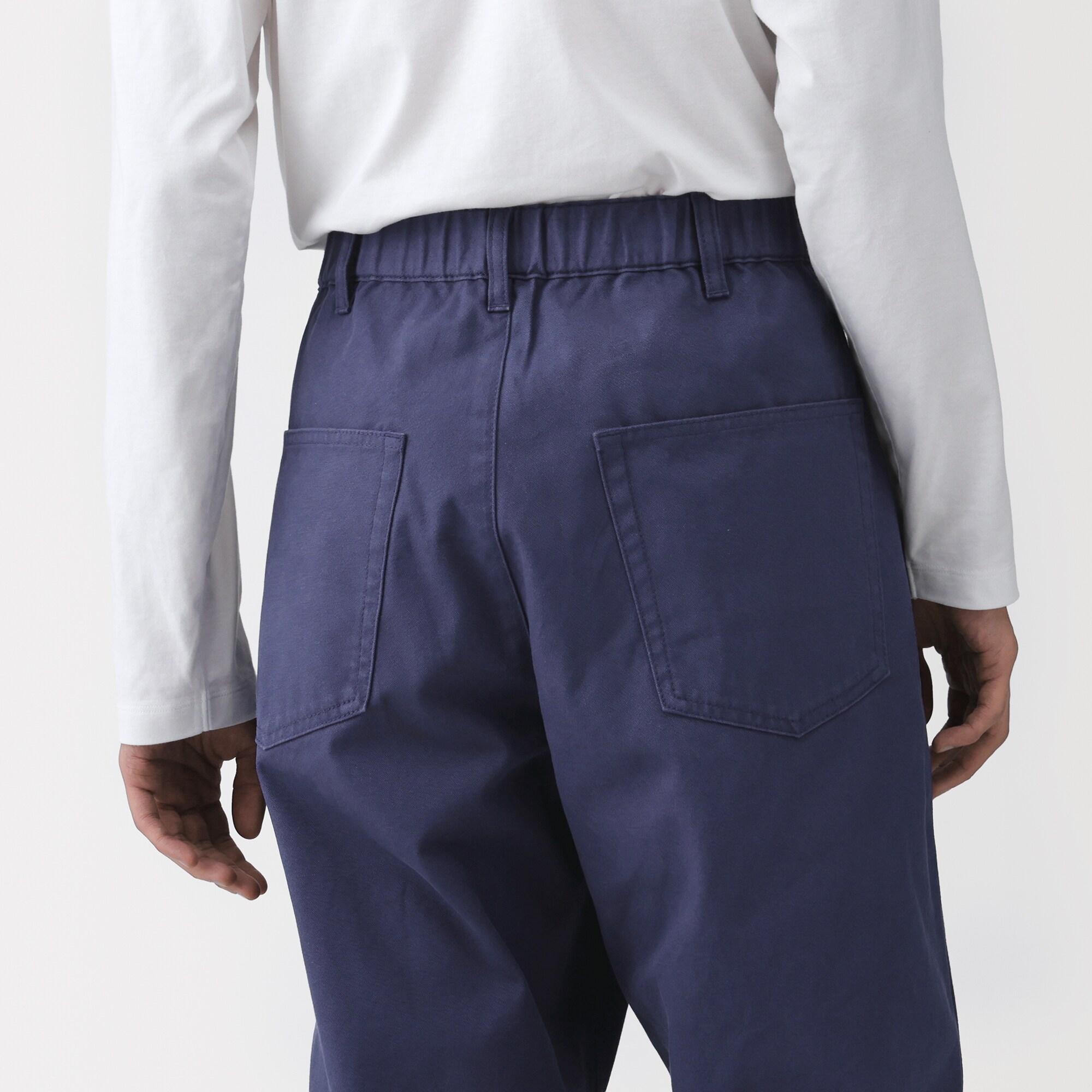 紳士 コットンキャンバス ダブルニーパンツ | 無印良品