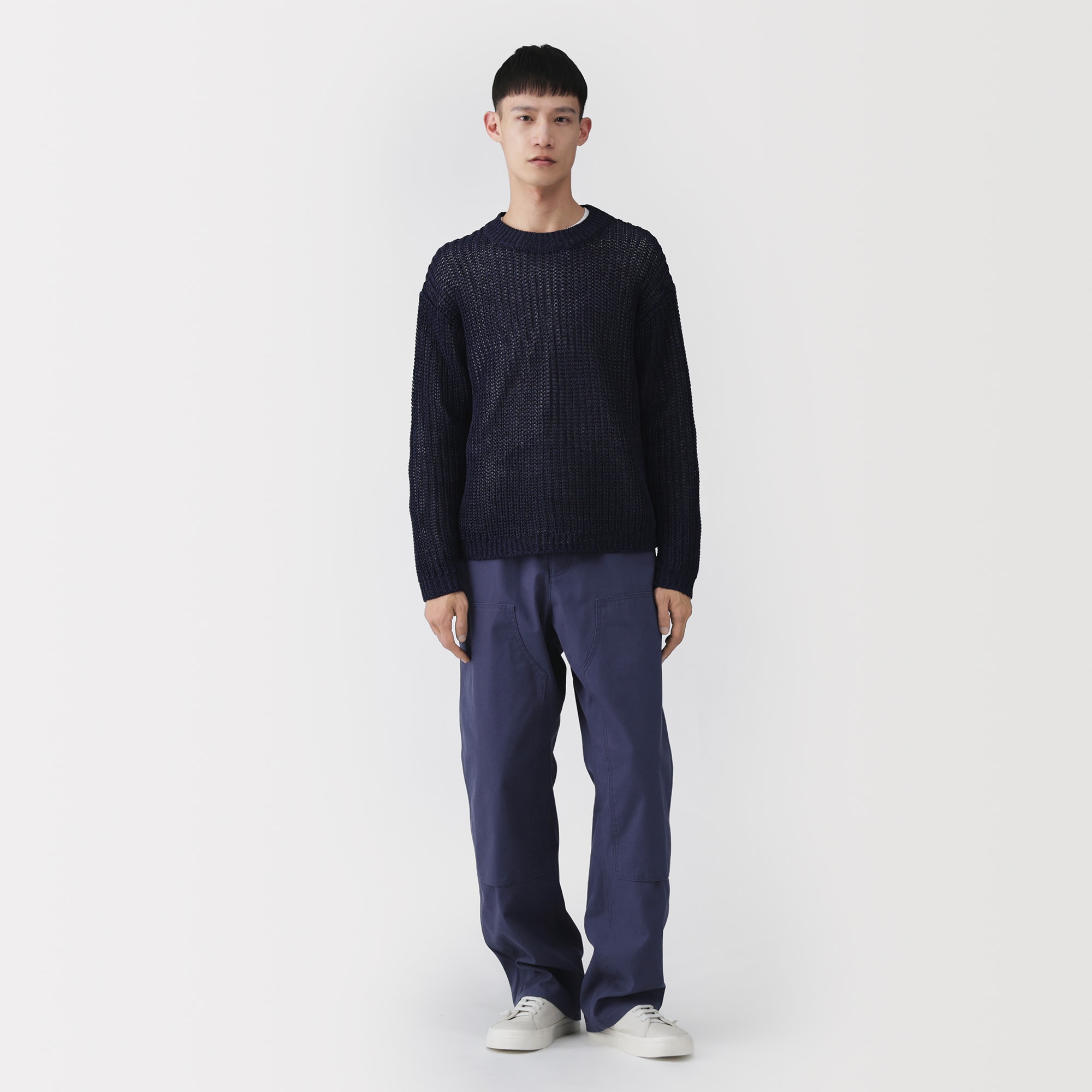 紳士 コットンキャンバス ダブルニーパンツ | 無印良品