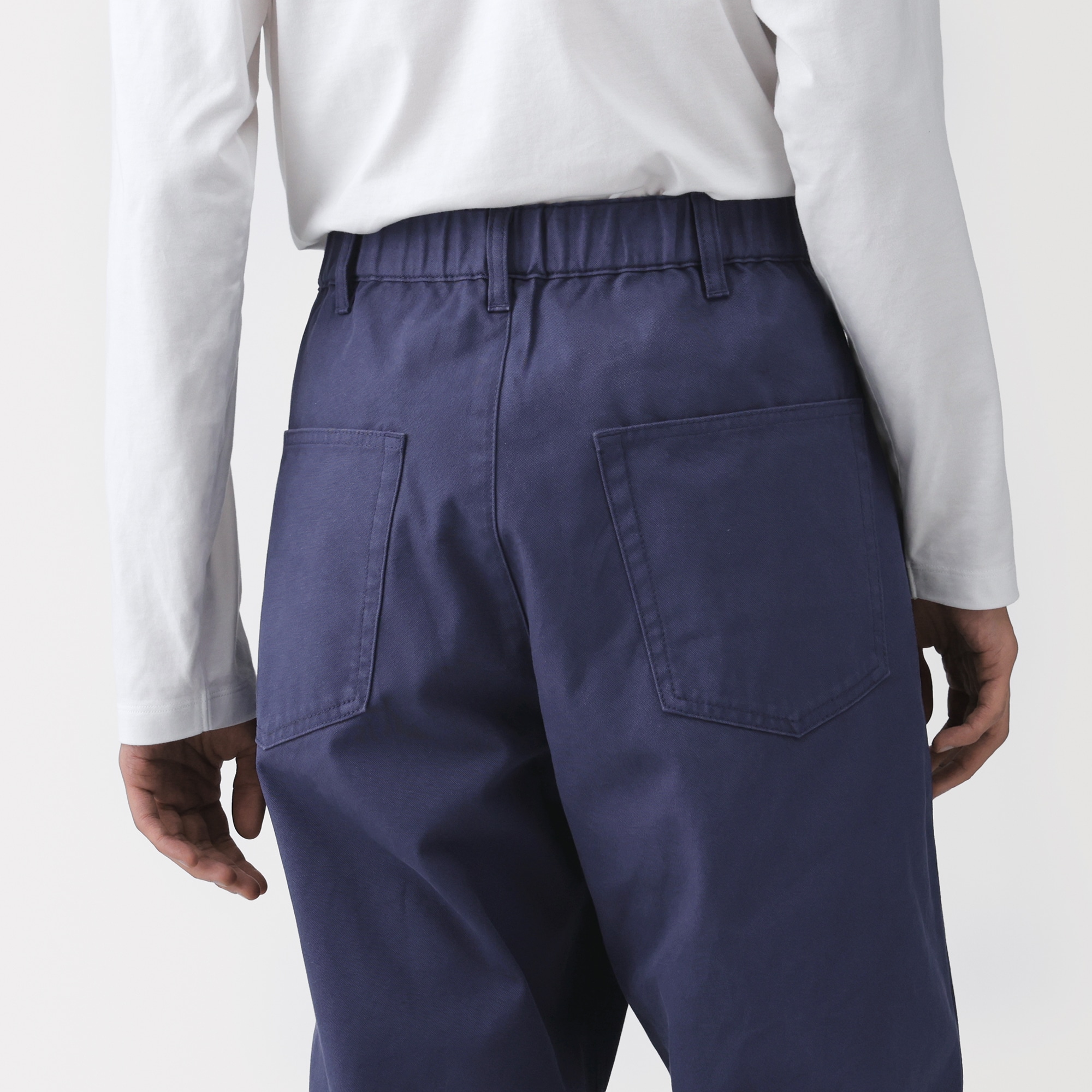 紳士　コットンキャンバス　ダブルニーパンツ