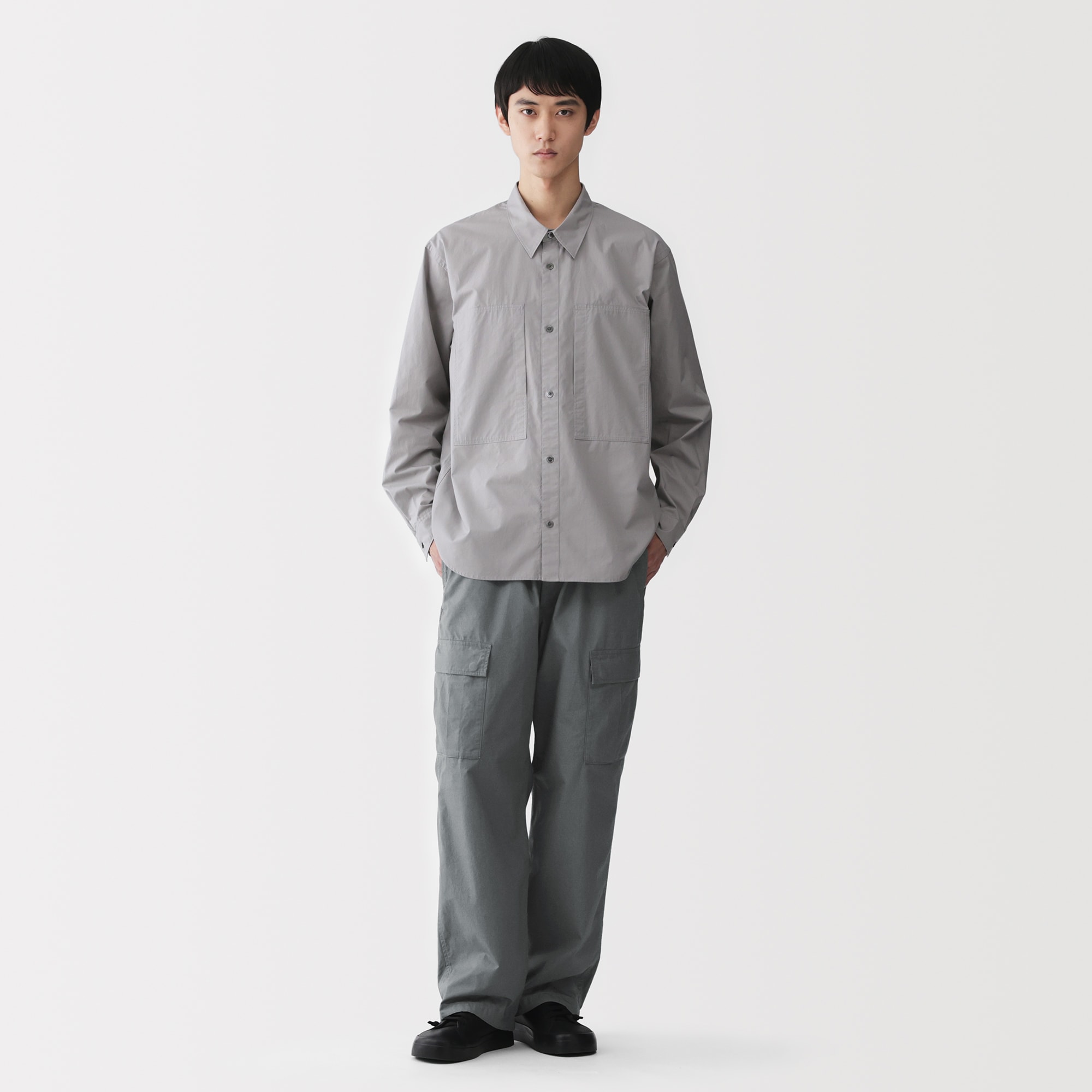 紳士　コットンライトキャンバス　イージーカーゴパンツ