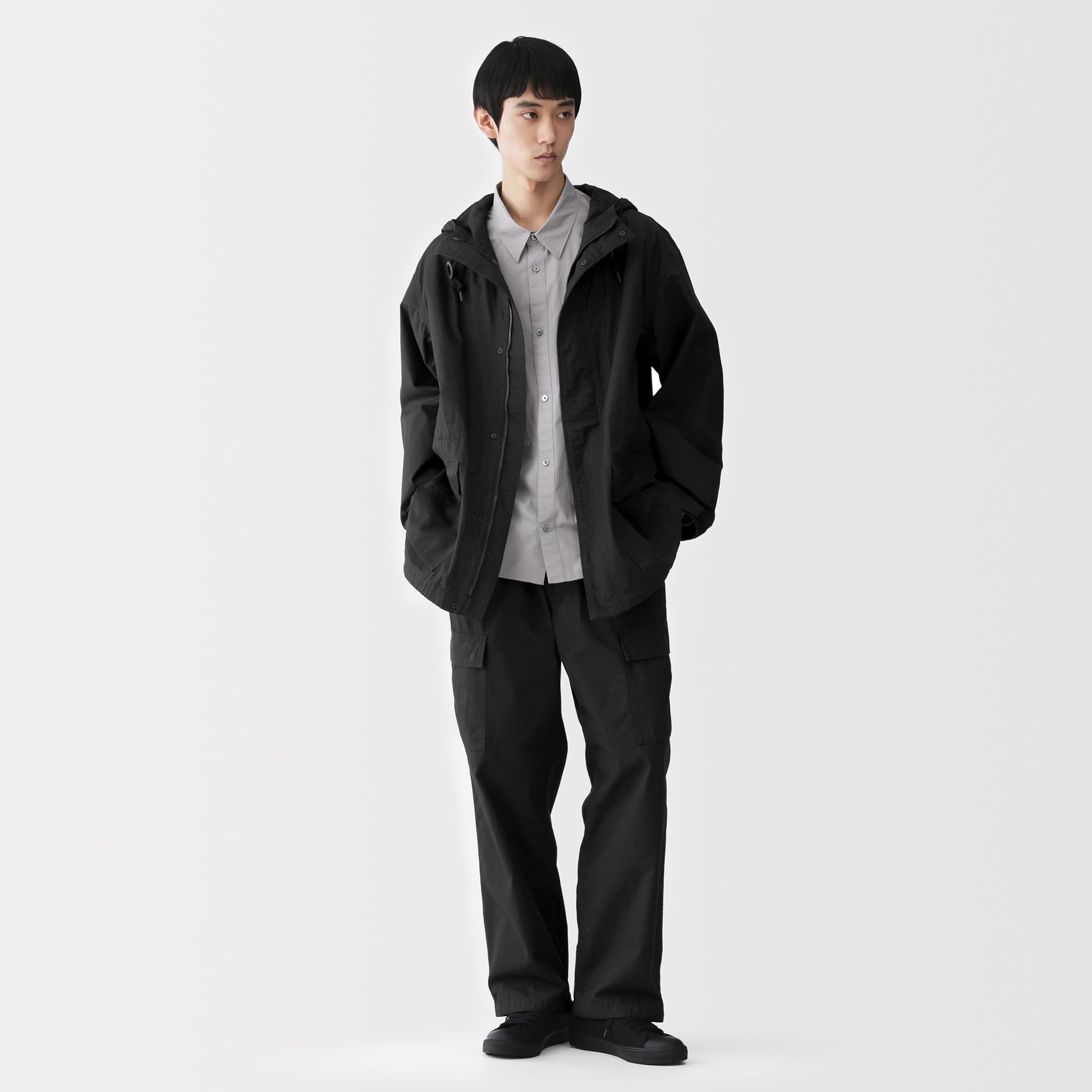 紳士　コットンライトキャンバス　イージーカーゴパンツ