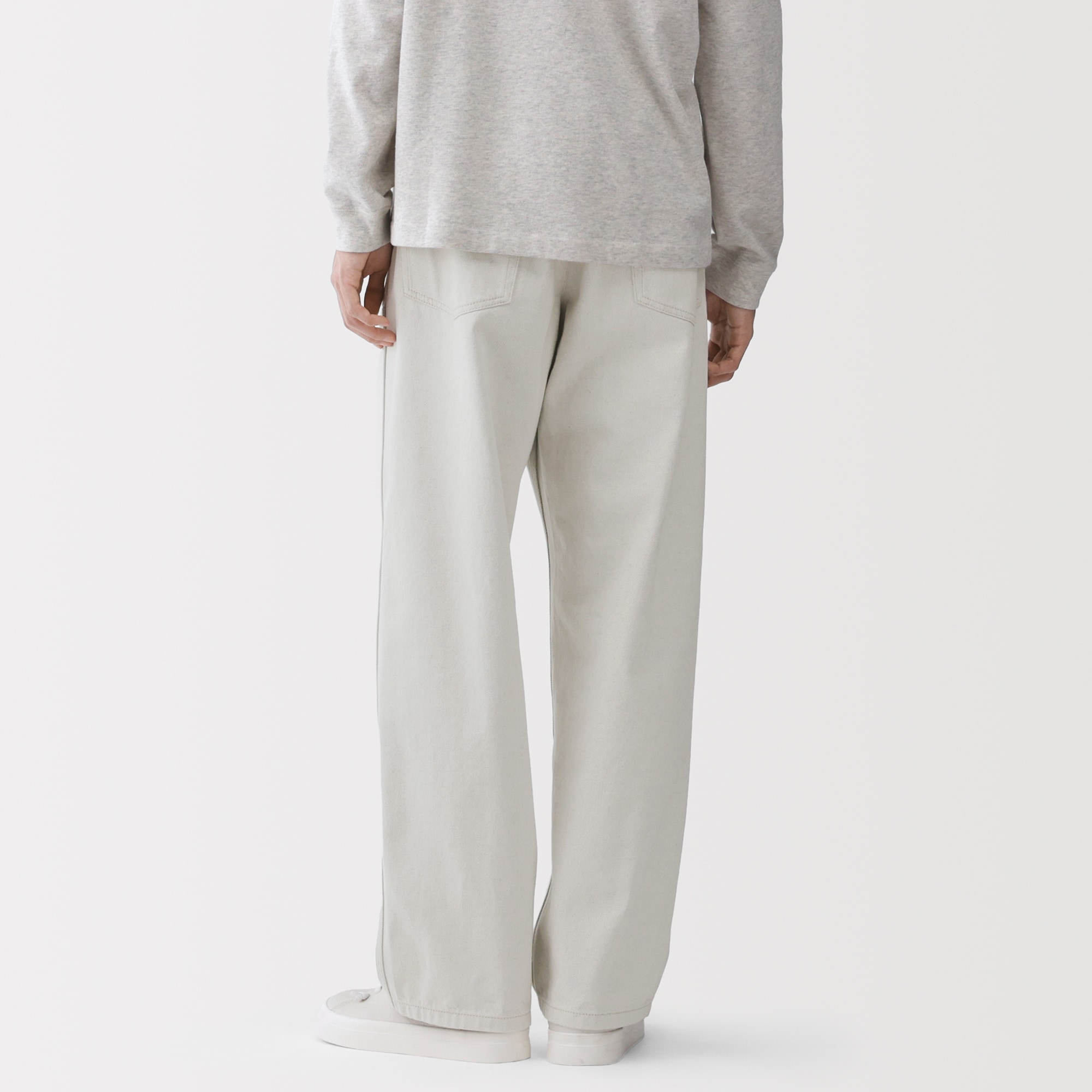 紳士　再生コットンダブルニーパンツ