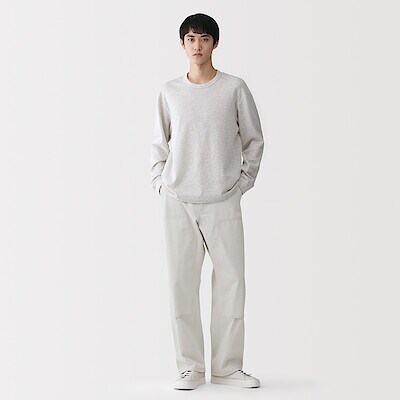 紳士 コットンキャンバス ダブルニーパンツ | 無印良品