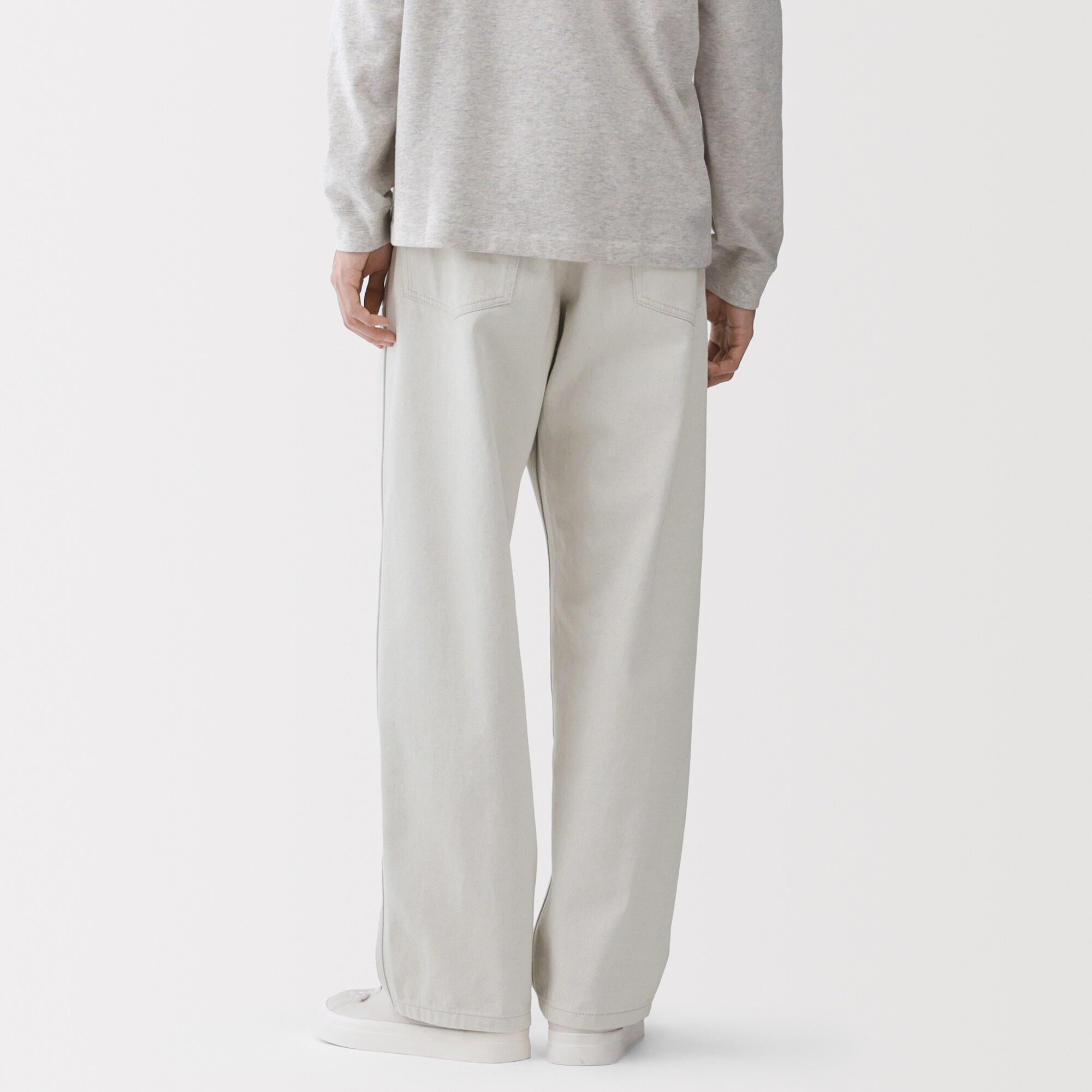 紳士　再生コットンダブルニーパンツ