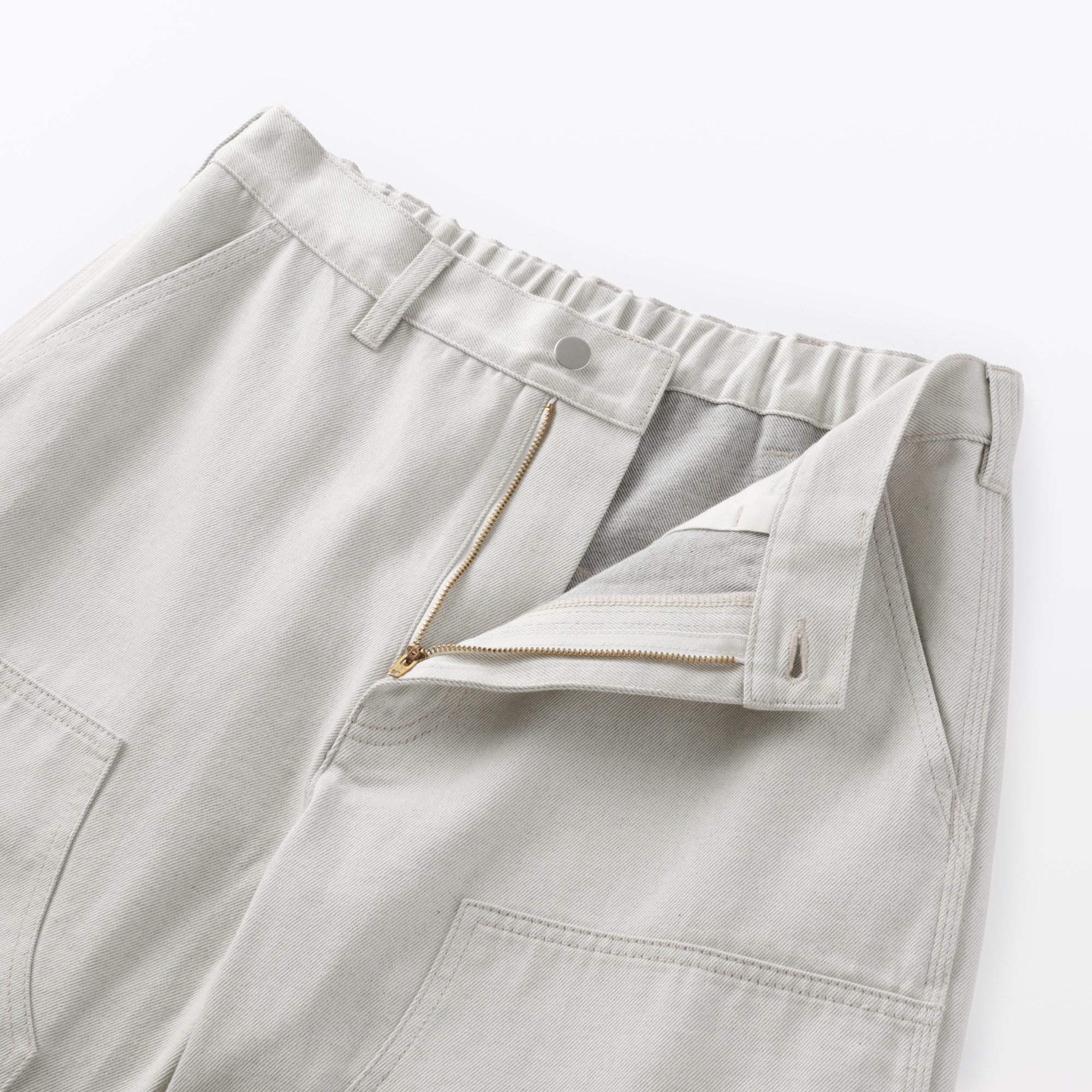 紳士　再生コットンダブルニーパンツ