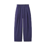 婦人　コットンキャンバス　タックバレルパンツ