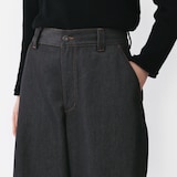 婦人　再生ポリエステルデニムバレルパンツ