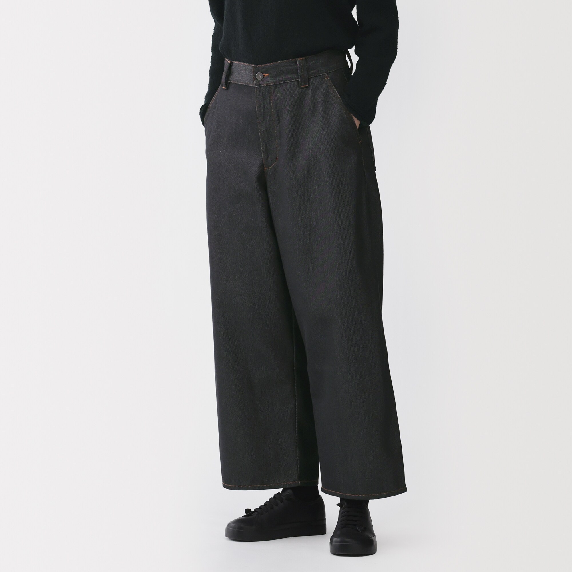 婦人 再生ポリエステルデニムバレルパンツ | 無印良品