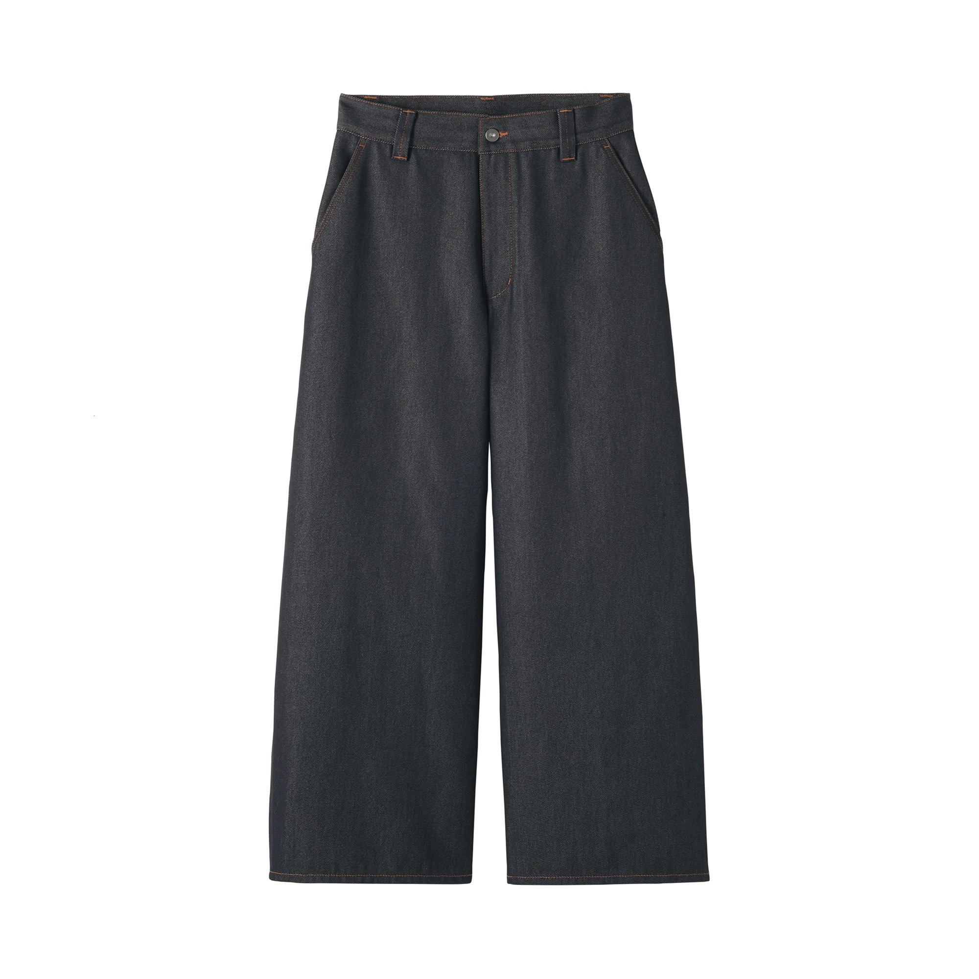 婦人　再生ポリエステルデニムバレルパンツ