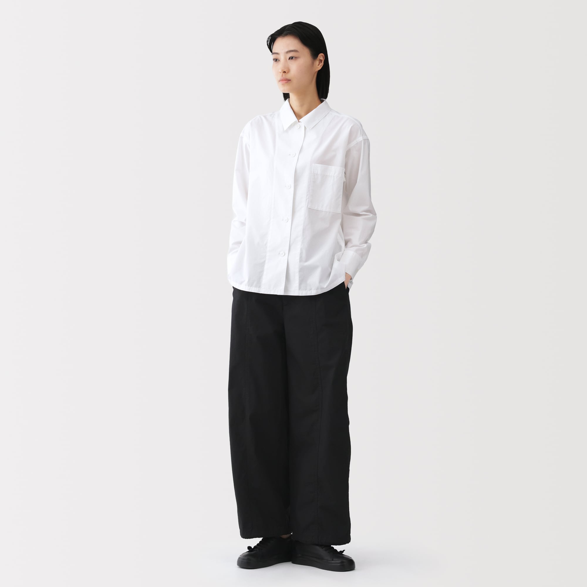 婦人 コットンライトキャンバス ドローストリングパンツ | 無印良品