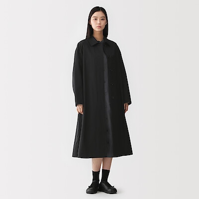 婦人　高密度コットンシングルブレストコート