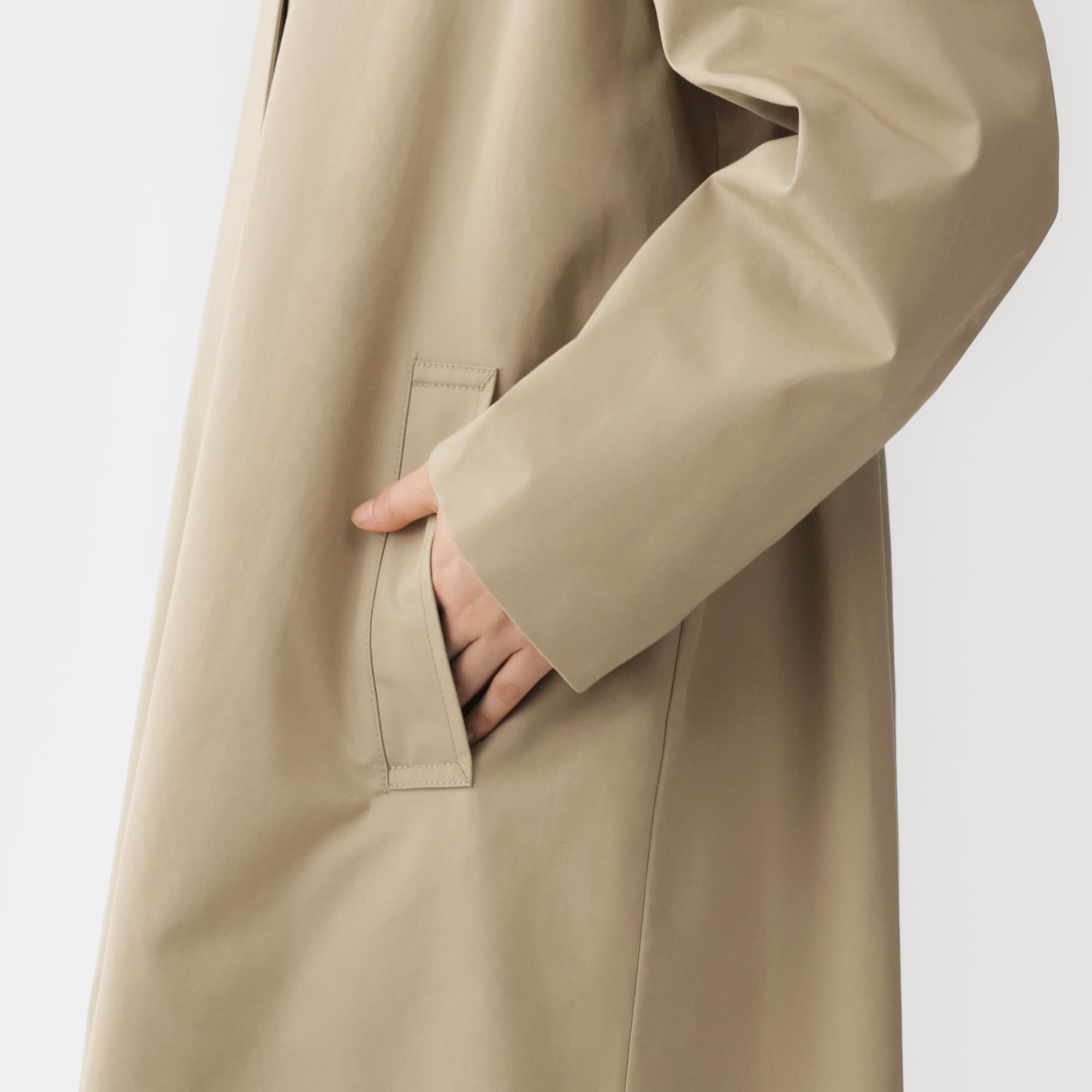 婦人　高密度コットンシングルブレストコート