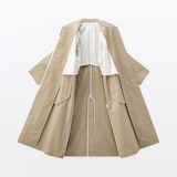 婦人　高密度コットンシングルブレストコート