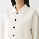 婦人　太番手リネンジャケット