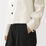 婦人　太番手リネンジャケット