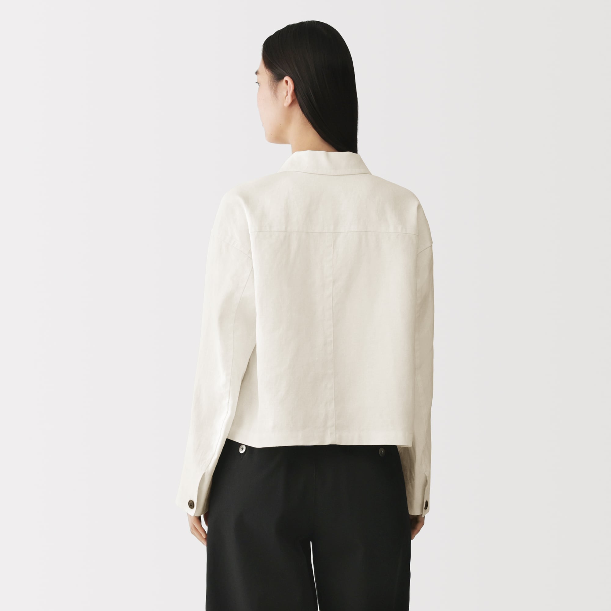 婦人　太番手リネンジャケット