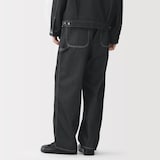 紳士　再生ポリエステルデニムワークパンツ