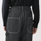 紳士　再生ポリエステルデニムワークパンツ