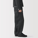 紳士　再生ポリエステルデニムワークパンツ