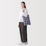 マドラスチェック　トートバッグ