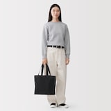 帆布　横型　トートバッグ