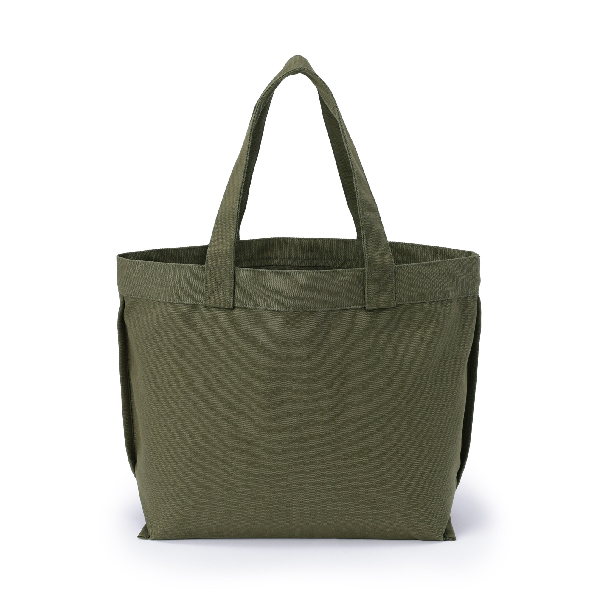 帆布　横型　トートバッグ