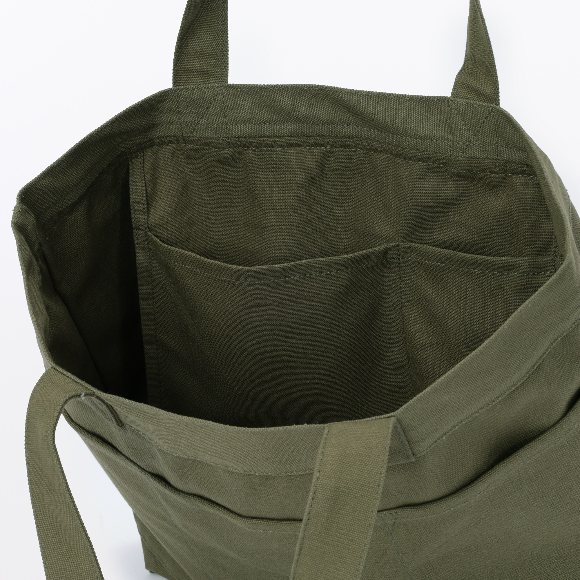 帆布　横型　トートバッグ