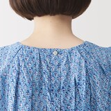 婦人　ブロックプリント　スリーブレスブラウス